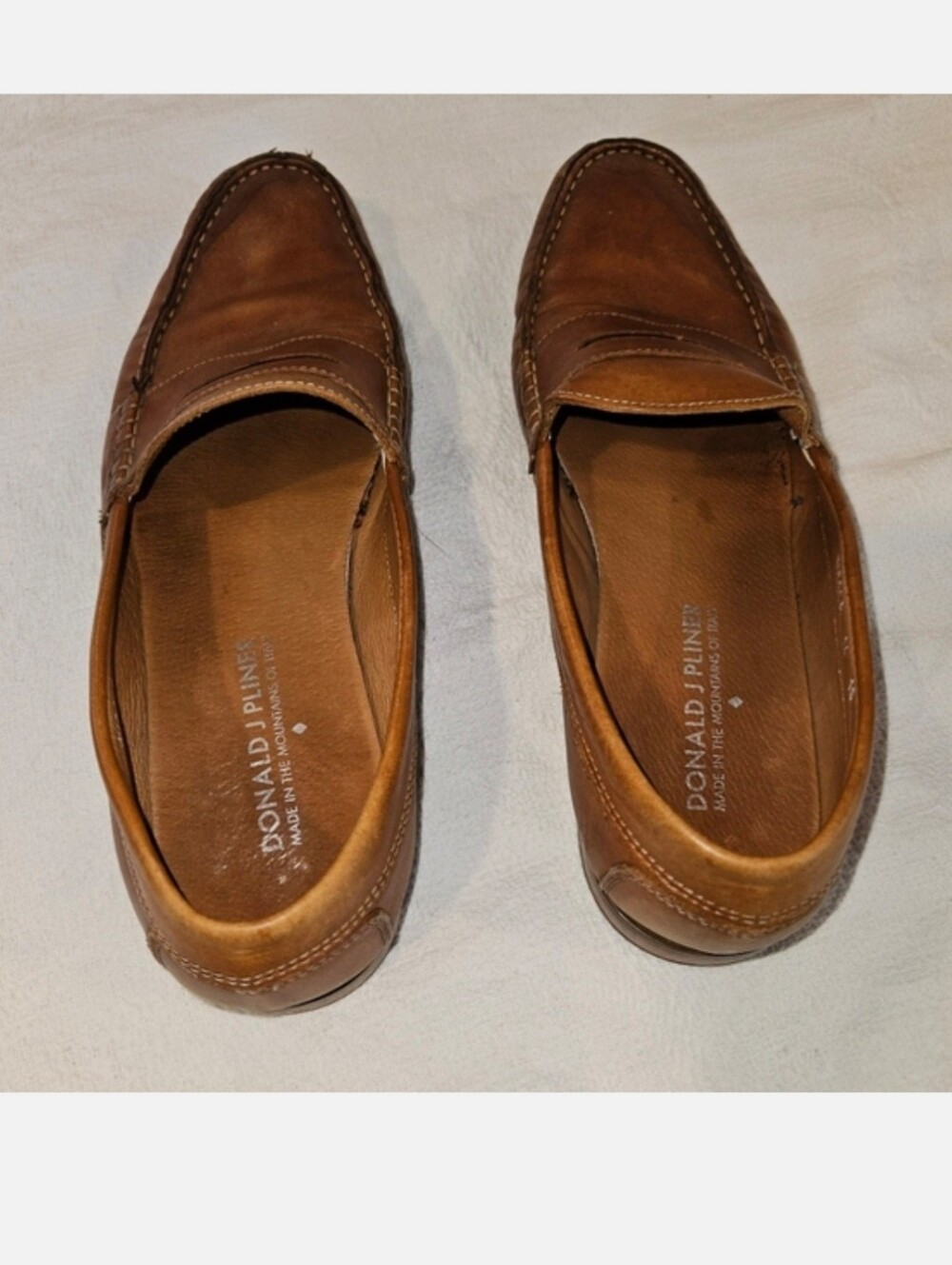 Donald J Pliner Men's Loafers Nicola Men's Size 10 Italian Leather Dress Shoes - Picture 6 of 11